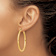 14k Yellow Gold 1 3/4" Polished Tube Hoop Earrings