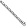 Rhodium Over Sterling Silver Polished 4mm Box 8 Inch Chain