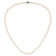 Rhodium Over Sterling Silver 7-8mm White Freshwater Cultured Pearl Necklace