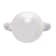 13-14mm Round White Freshwater Pearl with Diamond Accents 14K White Gold Ring