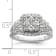 Rhodium Over 14K White Gold Lab Grown Diamond VS/SI GH, Cluster Ring 1.509ctw