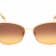 Swarovski Matte Deep Gold Tone Frame/Brown Gradient Sunglasses