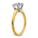 14K Yellow Gold With White Gold Accents 1 3/4 ct. D E F Pure Light Round
Moissanite Solitaire Ring