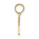 14k Yellow Gold Polished Textured Number 1 MOM Pendant