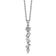 Rhodium Over Sterling Silver Polished Fancy Cubic Zirconia With 2 Inch
Extension Necklace