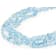 Free-form Aquamarine Multi-Strand Necklace In Sterling Silver
