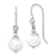Rhodium Over Sterling Silver 7-8mm White Freshwater Cultured Pearl
Earring/Necklace Set
