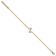 14k Yellow Gold Diamond Sideways Letter Z Bracelet