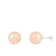 14k White Gold 10-11mm Pink Freshwater Pearl Stud Earrings