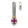 Rhodium Over Sterling Silver Antiqued with 14k Accent Polish Created
Ruby Chain Slide Pendant