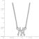 Rhodium Over Sterling Silver MLB LogoArt New York Yankees Pendant Necklace