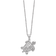 Rhodium Over Sterling Silver Turtle Ash Holder 18 Inch Necklace