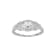 White Cubic Zirconia Rhodium Over Sterling Silver Ring 1.43ctw