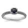 Sterling Silver Stackable Expressions Polished Lab Created Sapphire Ring 0.31ctw