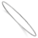 Rhodium Over 14K Gold 1.5mm Diamond-cut Slip-on Bangle Bracelet