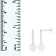 White Cultured Freshwater Pearl 14k White Gold Earrings 7-7.5mm