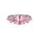 Pink Cubic Zirconia Platinum Over Sterling Silver October Birthstone
Ring 5.62ctw
