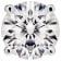 White Cubic Zirconia 14k White Gold Single Stud With Velvet Gift Box 1.30ctw