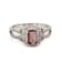 1.52 Ctw Alexandrite and 0.35 Ctw White Diamond Ring in 18K WG