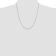 Sterling Silver 1.4mm Singapore Chain with 4-inch Extension Necklace