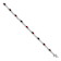 Rhodium Over 10k White Gold Garnet and Diamond Infinity Bracelet