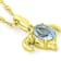 Sky Blue Topaz Capricorn Birthstone Pendant