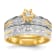 14K Yellow Gold AA Quality Engagement Ring 0.09ctw