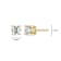 Square Cushion Cut Moissanite 14k Yellow Gold Over Silver Stud Earrings
0.66ctw DEW