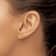 14K Yellow Gold and 14K Rose Gold Children's Cubic Zirconia Cross Heart
Stud Earrings