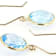 Blue Topaz 14k Yellow Gold Dangle Earrings 10.00ctw
