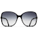 Chanel Black and Lambskin Square Frame / Gray Gradient Lenses Sunglasses