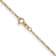 10k Yellow Gold 1.25mm Solid Flat Figaro Pendant 18 Inch Chain