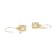 White Cubic Zirconia 18K Yellow Gold Over Sterling Silver Leverback
Earrings 10.21ctw
