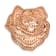 14k Rose Gold Diamond Fancy Flower Chain Slide