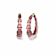 14K Yellow Gold Over Sterling Silver Acrylic and Hand Painted Enamel
Bamboo Illusion Hoops in Cocoa