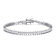 CZ Tennis Bracelet In Sterling Silver 7 Inch