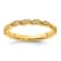 14K Yellow Gold Stackable Expressions Diamond Twist Ring 0.04ctw