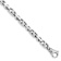 Rhodium Over 14k White Gold 5.5mm Fancy Link Bracelet