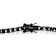 Black CZ Tennis Bracelet In Sterling Silver