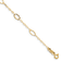 14k Yellow Gold 4mm Oval Design Diamond-Cut Link Bracelet