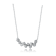 CZ Garland Bar Necklace In Sterling Silver