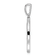 14K White Gold Gatsby Diamond Initial X Charm