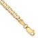 14k Yellow Gold Flat Cuban Link Bracelet