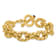 14K Yellow Gold Citrine Twisted Oval Link 8.5-inch Toggle Bracelet