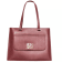 Badgley Mischka Medium Size Tote with Slip Pocket in Wine Handbag.