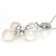Akoya Pearl And White Sapphire Pendant In Sterling Silver 0.03ctw