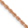 14k Rose Gold 1.5mm Solid Diamond-Cut Rope 14 Inch Chain