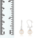 White Cultured Freshwater Pearl 14k White Gold Earrings 7-7.5mm