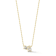 Sterling Statements 14K Yellow Gold Over Sterling Silver Cubic Zirconia
2 Stone Necklace