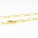 Elongated Paperclip LInk ChaIn Necklace In 18K Gold Over Sterling Silver 20"